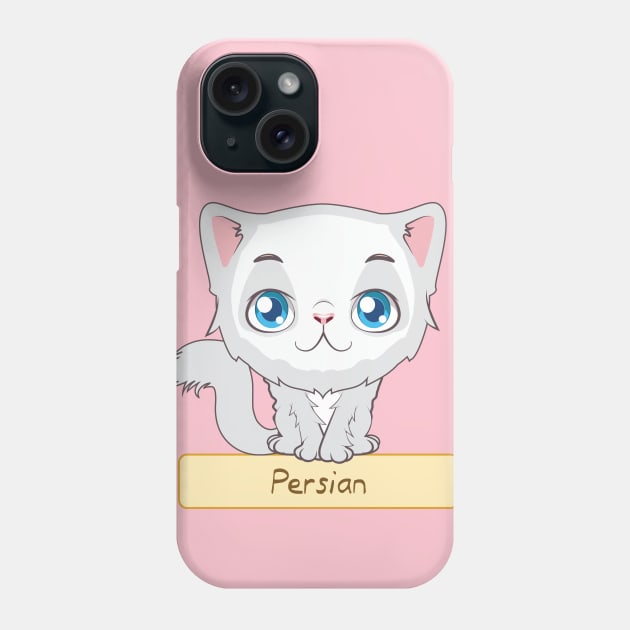 Persian Cat Phone Case by Garlicky