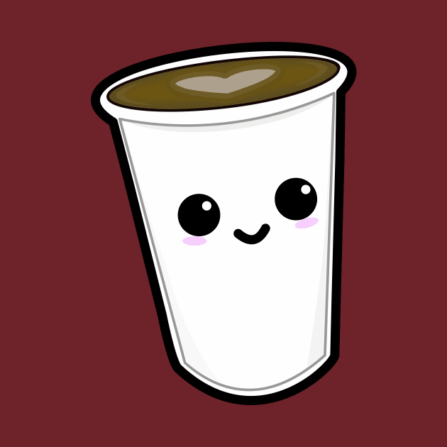 Kawaii Coffee T-Shirt by happinessinatee