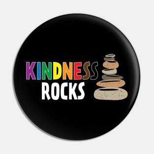 Kindness Rocks Equality LGBTQ Be Kind Rainbow Pin