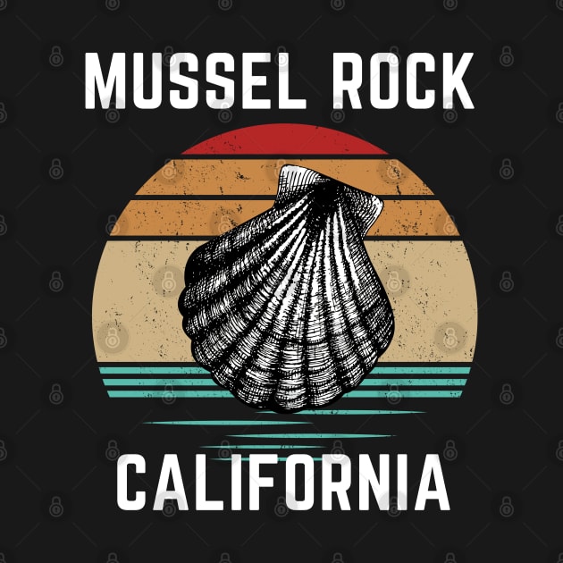 Vintage Retro Mussel Rock California by Adam4you