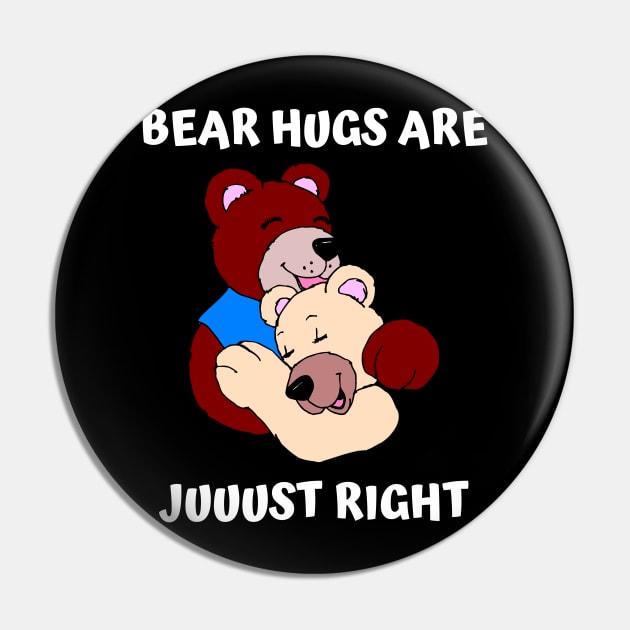 Bear Hugs Are Just Right Pin by jutulen