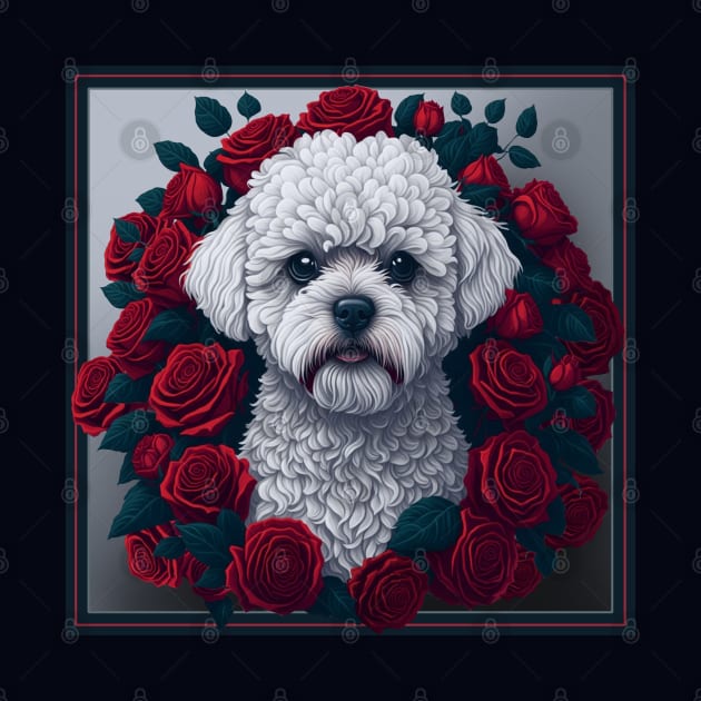 Maltipoo red roses 2 by xlhombat