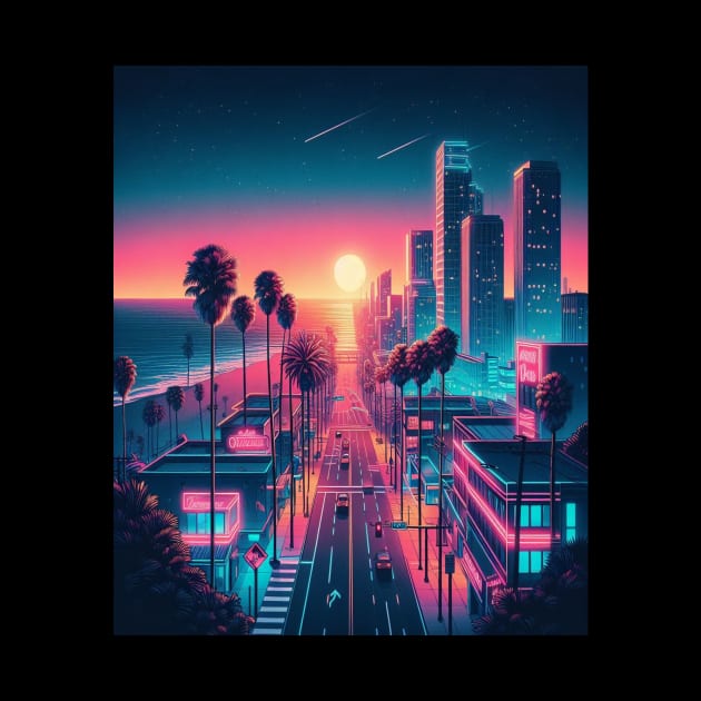 Neon City - Sunset by AnimeVision