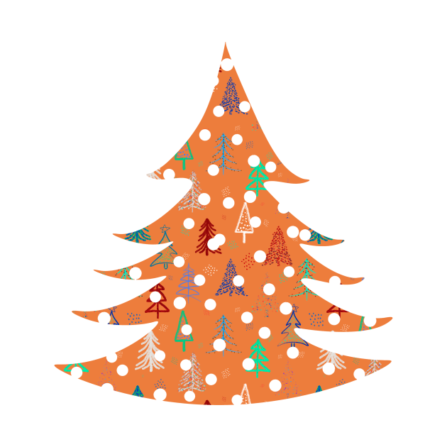 Christmas Pine Trees 2 by cesartorresart