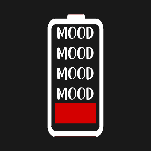 Antisocial One Percent Mood Battery 1% Mood Depressed Gift by StacysCellar