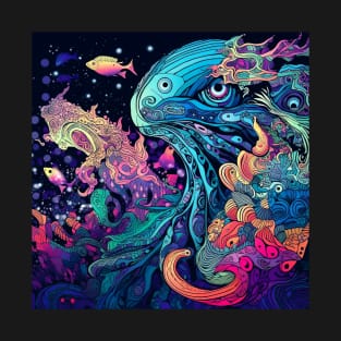 Psychedelic Sea Creature v03 T-Shirt