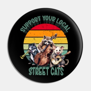 Support your local street cats Pin