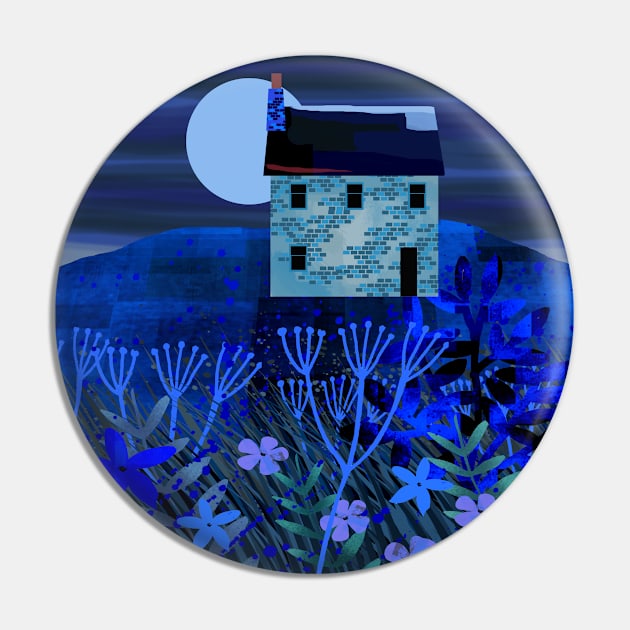 Blue Moon Pin by Scratch