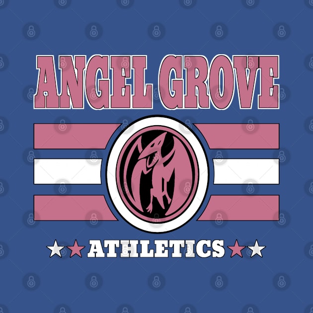 Angel Grove Athletics - Pink by Vitalitee