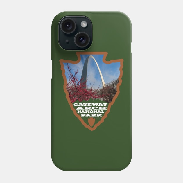 Gateway Arch National Park arrowhead Phone Case by nylebuss