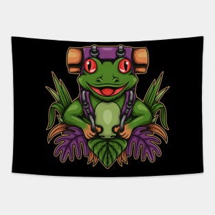 Frog Backpacker Tapestry