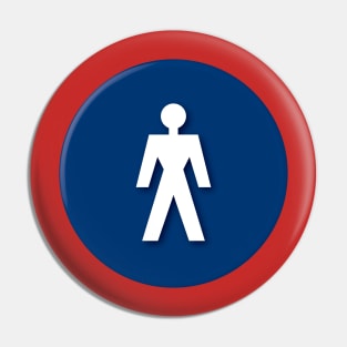 Manly Man Man...restroom Pin