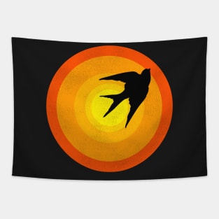 Caged Bird Sunrise Tapestry