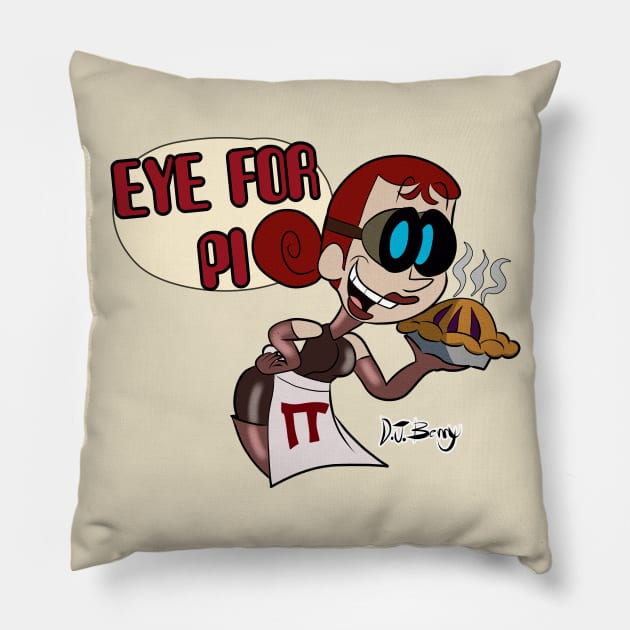 Eye for Pi Pillow by D.J. Berry