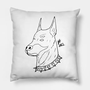 Bad Dog Sketch Pillow