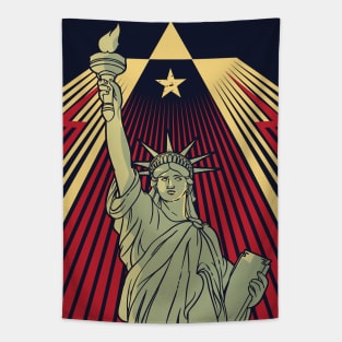 American Statue Of Liberty Tapestry