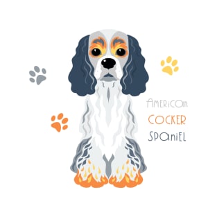 Cute dog American Cocker Spaniel T-Shirt