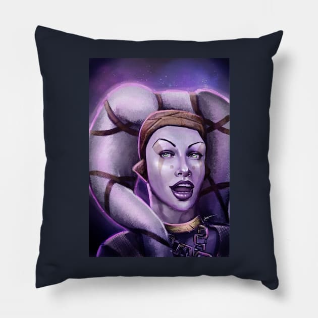 Alien Thief Girl Pillow by georgiagoddard