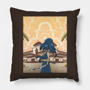 Anime Warrior Tshirt Pillow