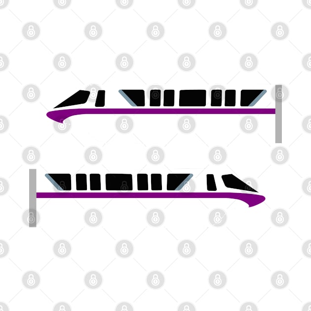 Minimal Monorail Purple by FandomTrading