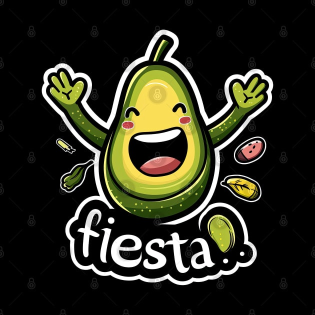 Happy cinco de mayo fiesta cute avocado by emhaz