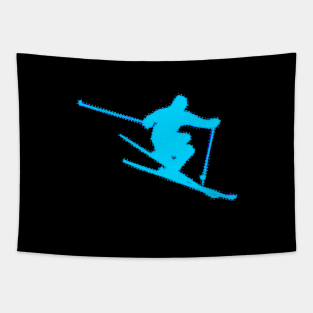 Alpine Ski - 2022 Olympic Winter Sports Lover -  Snowboarding - Light Blue Tapestry