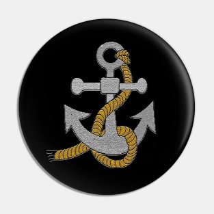 Gray Anchor and Rope Pin