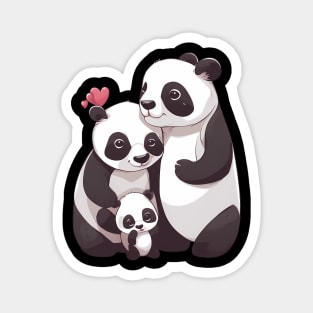 Panda Family Magnet
