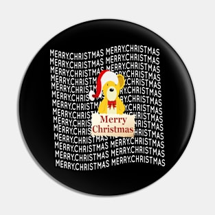 Bear - Merry Christmas Pin