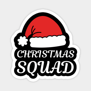 Christmas Squad Santa Hat Matching Holiday Crew Magnet