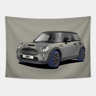 Silver Mini Cooper S R53 Tapestry