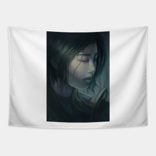 Asian Female Warrior (Original Character) Tapestry