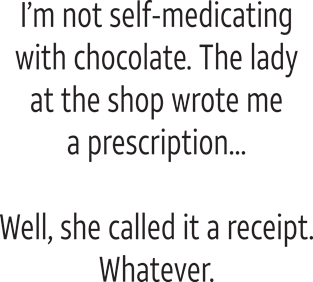 I'm Not Self-Medicating With Chocolate Magnet