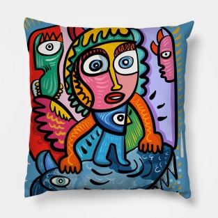 Tarot Character Graffiti Pillow