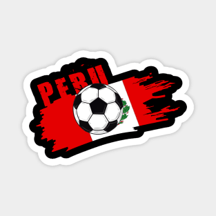 Peru Soccer Peru Futbol Football Peuvian soccer Flag Jersey Magnet