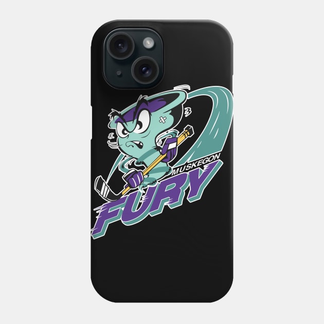 Fury Hockey Phone Case by Mutha_Puckin_Logos