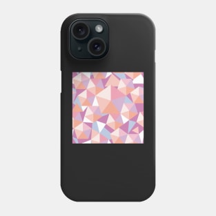 polychrome pentagon flow in pink, violet and light blue Phone Case