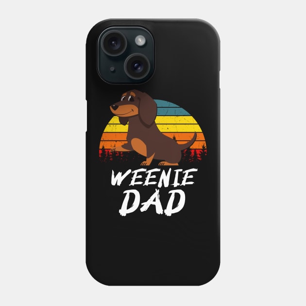 Weenie Dad Dachshund Dog Lover Men Phone Case by Foxxy Merch