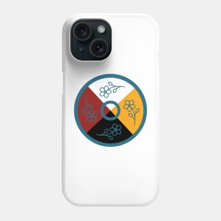 Medicine Wheel Floral WAWEZHI CANADA Phone Case