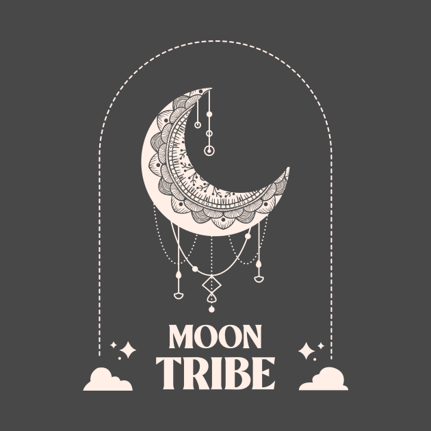 Moon Tribe Boho Mystical by Tip Top Tee's