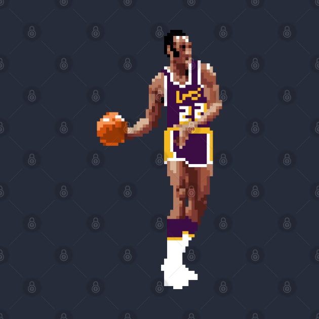 Elgin Baylor Pixel Dribble by qiangdade