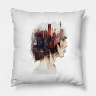 Lady City Pillow