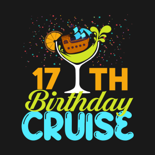 Funny 17th Birthday Cruise T-Shirt