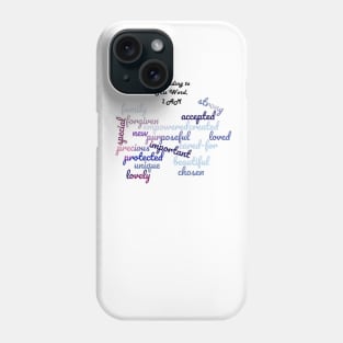 What God Says About Me Butterfly Word-Art Phone Case