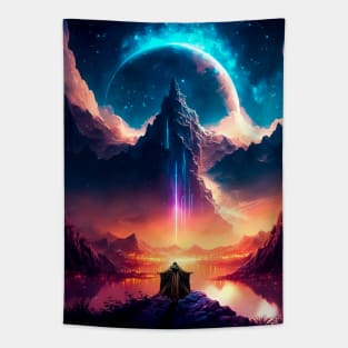 Cosmic Chaos: Magical Landscapes Tapestry