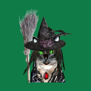 Halloween Witchie Kittie T-Shirt