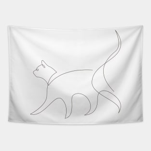 One line cat - 2 Tapestry