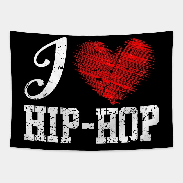 I Love Hip Hop Tapestry by Mila46