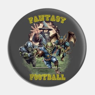 Fantasy Football Wizard Pin