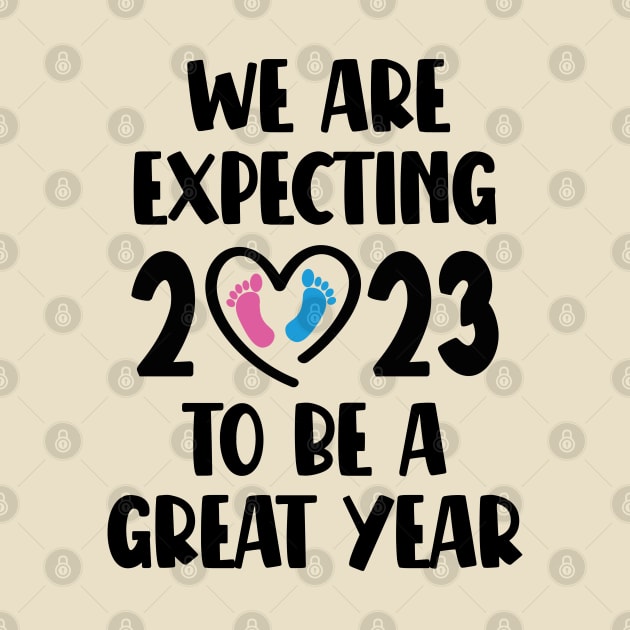 New Baby Announcement Future Mom & Dad, We Are Expecting 2023 to Be a Great Year - Christmas Pregnancy Gift Gender Reveal Party by EleganceSpace